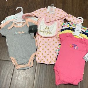 NWT 3 month & 3/6 month Baby Girl Carter’s and Laura Ashley Bundles